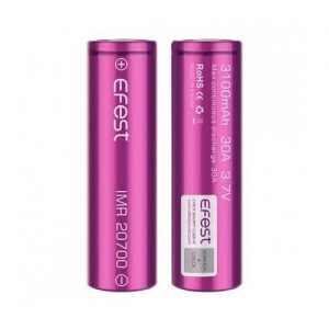 Batería Efest IMR 20700 3100MAH 30A FLAT TOP