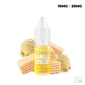 Vanilla Biscuit 10ml – Essential Vape Nic Salts by Bombo